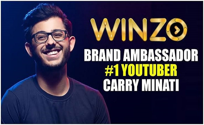 Rajkotupdates.news: YouTuber Carryminati appointed as Winzo Brand Ambassador