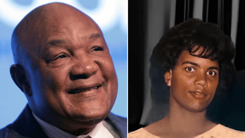 adrienne calhoun with George Foreman